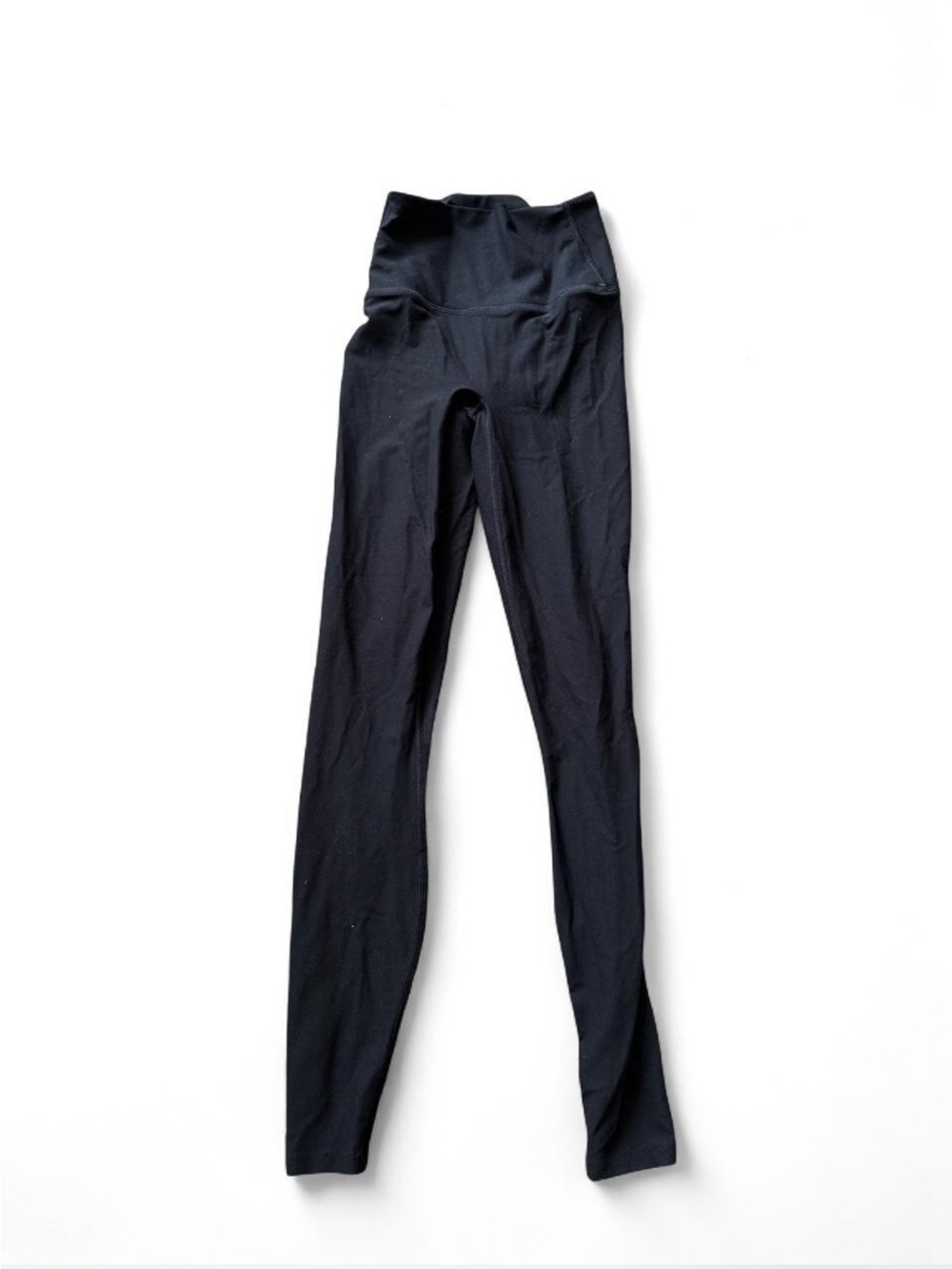 Spanx black leggings with built in back pocket and no front seam